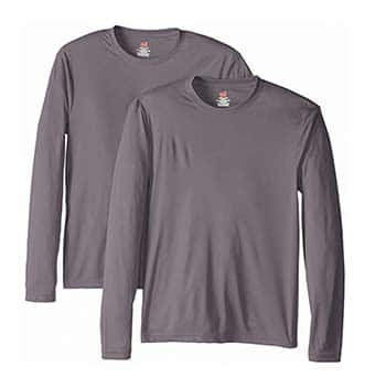 Hanes Men’s Long Sleeve Cool Dri T-Shirt